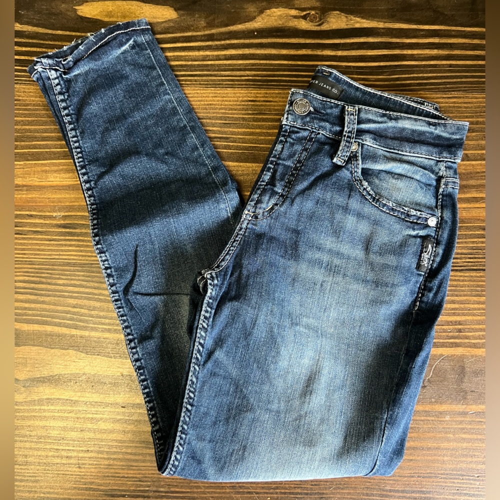 Silver Skinny Jeans size 27
